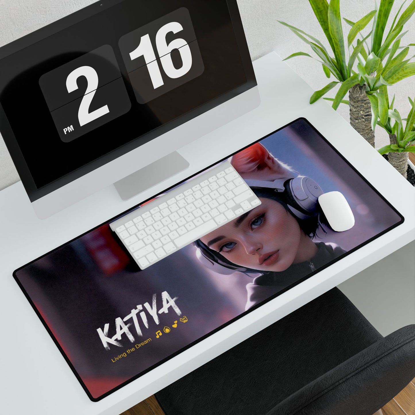 Katiya Living the Dream x LioWalls Song Desk Mat – The Ultimate Gaming & Workstation Upgrade